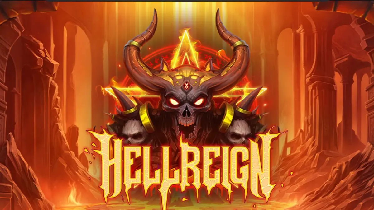 Tampilan visual slot Hellreign Scatter Magnet dengan tema neraka dan iblis